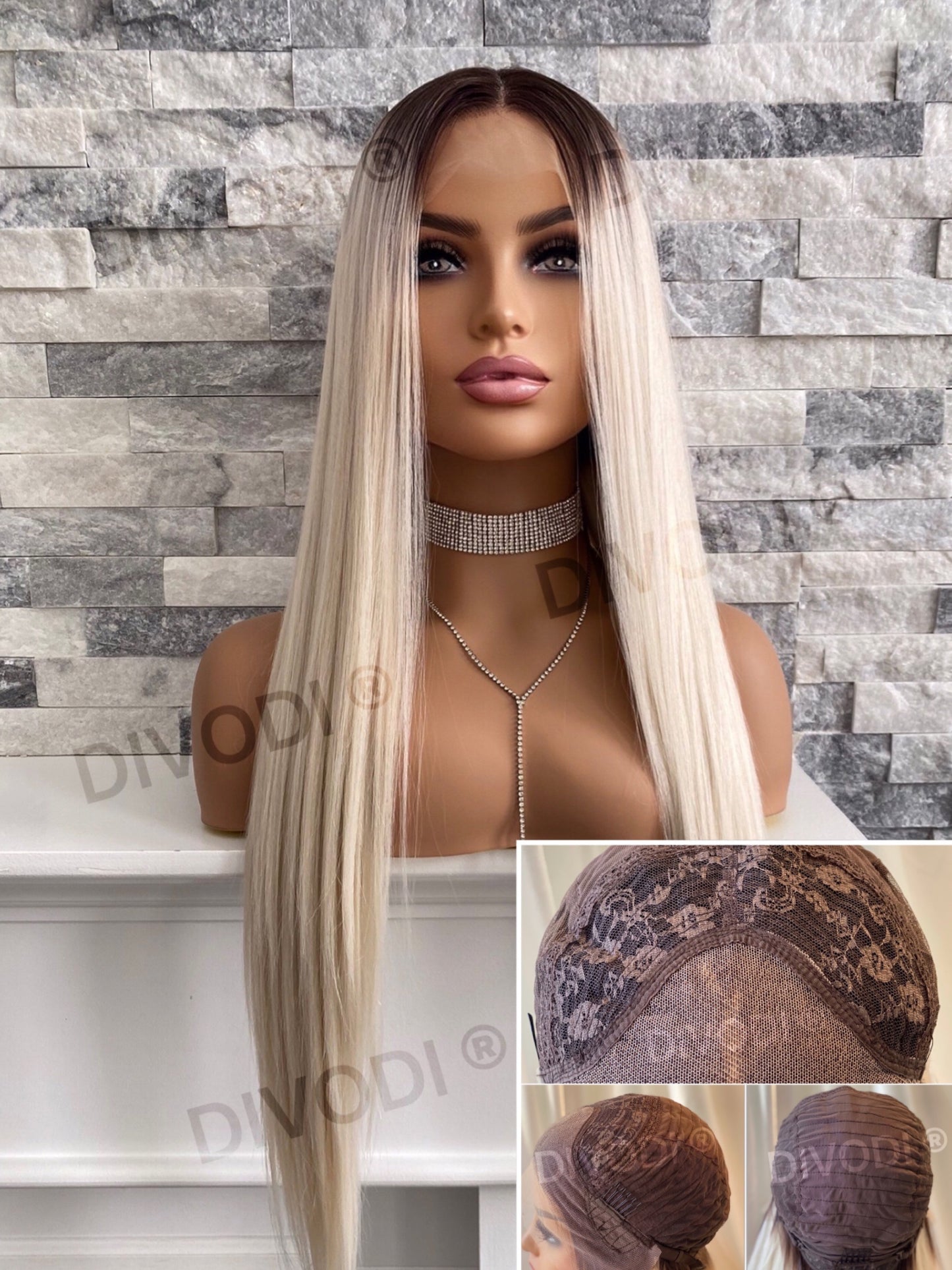 Summer-Platinum Blonde Futura Fiber (13x3) Lace Front Wig