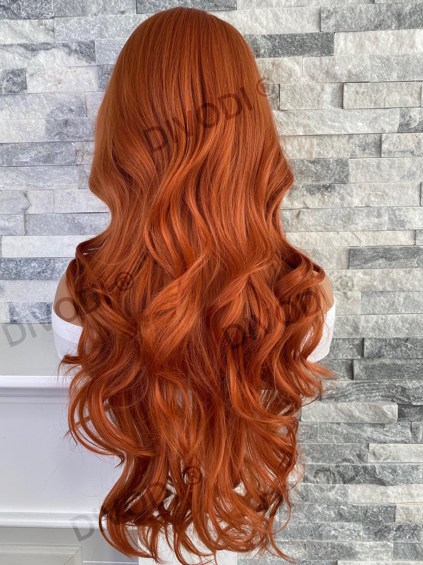 Ginger-Red with Bangs Non-Lace Wig