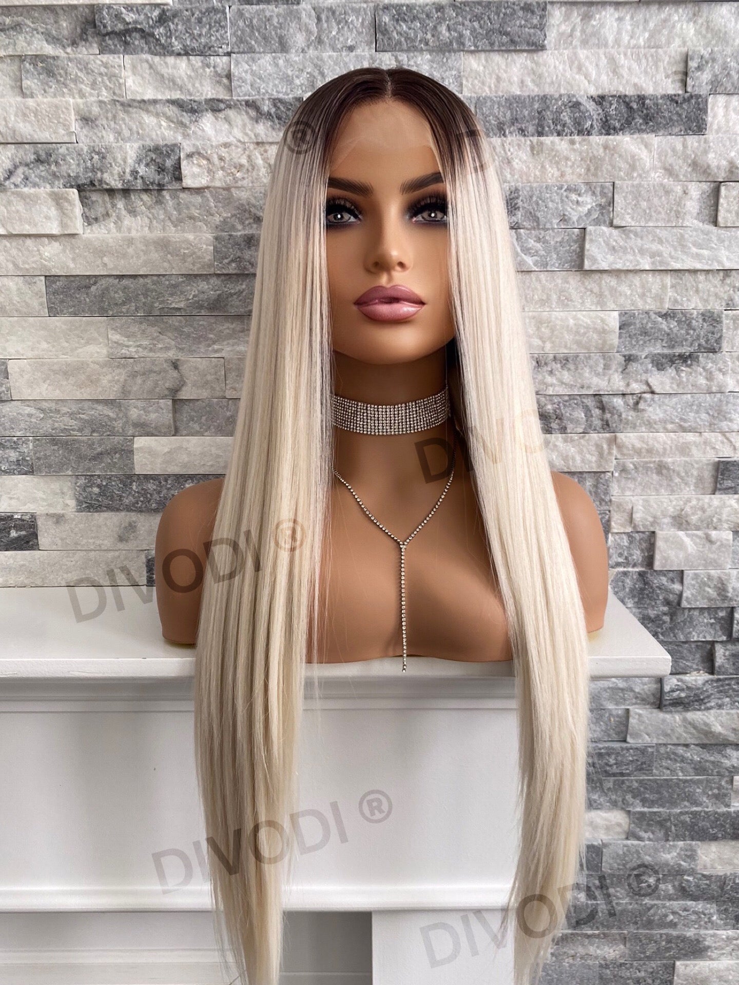 Summer-Platinum Blonde Futura Fiber (13x3) Lace Front Wig